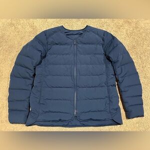 Lululemon Just Enough Puff Jacket Inkwell Navy Blue Goose Down Women's Size 12